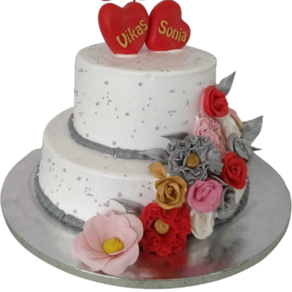 Engagement Cake 2 Tier online delivery in Noida, Delhi, NCR,
                    Gurgaon
